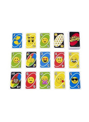 Uno 112-Piece Emoji Card Game, Multicolour