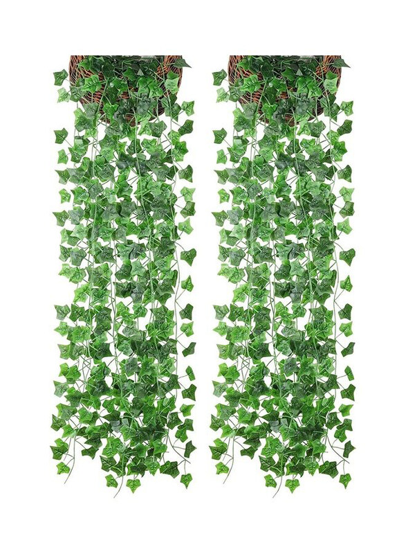 

XiuWoo 12-Piece Artificial Hanging Ivy Leaves, 230cm, 644BBB, Green