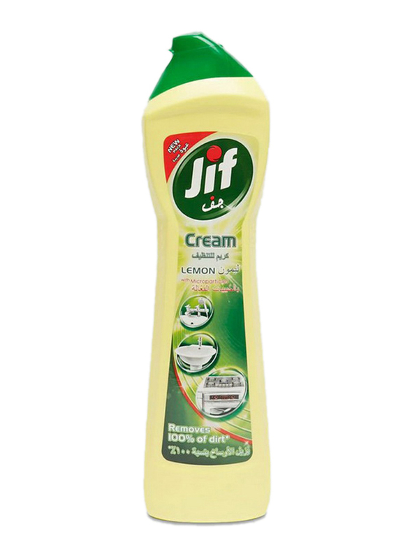 Jif Lemon with Microparticles Drain Cleaner, 2 Bottles x 500ml