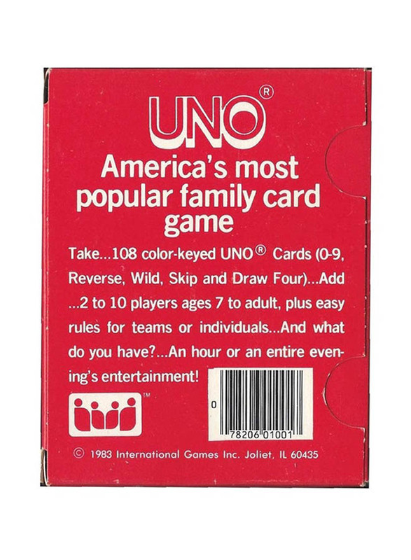 Uno Card Game with Special Action Cards and Wild for Changing Fun, Ages 7+