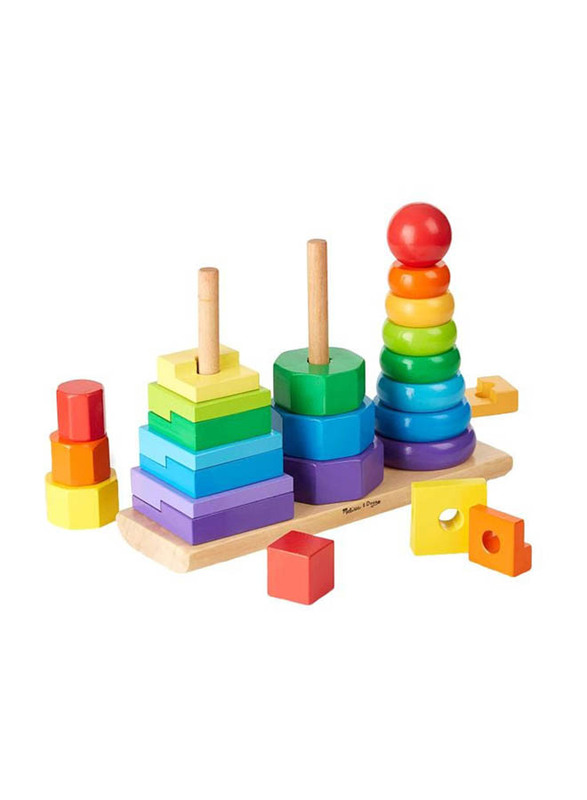 Melissa & Doug Geometric Stacker Toddler Toy Set, Ages 2+