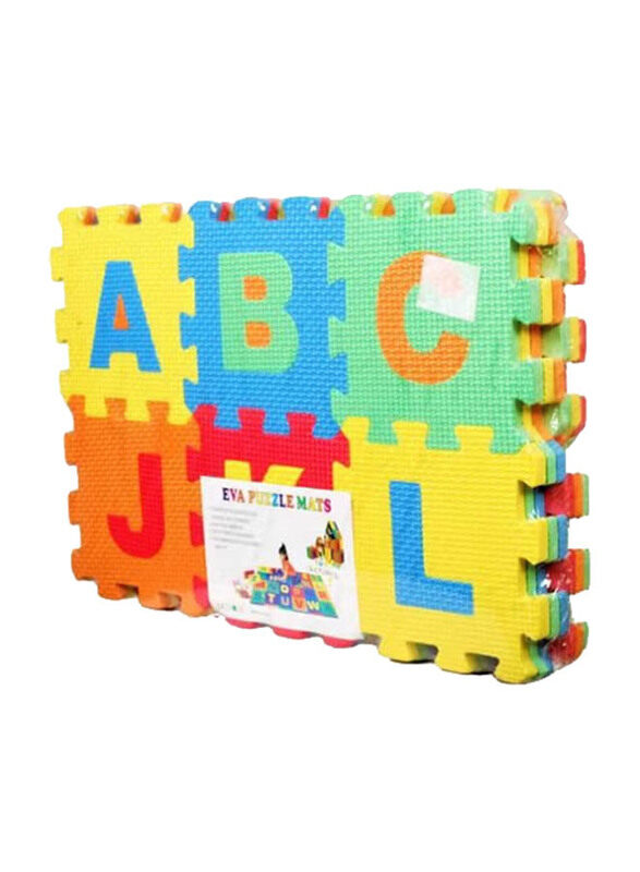 Lazy Toddler 36-Piece Foam ABC Tiles Puzzle, Multicolour, Ages 3+