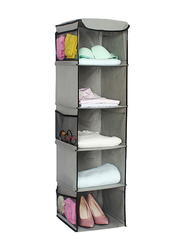 5-Shelf Hanging Closet Organizer, YD041, Grey