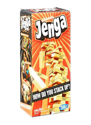 Hasbro Jenga Classic Game Set, Brown, 54 Piece, Ages 6+