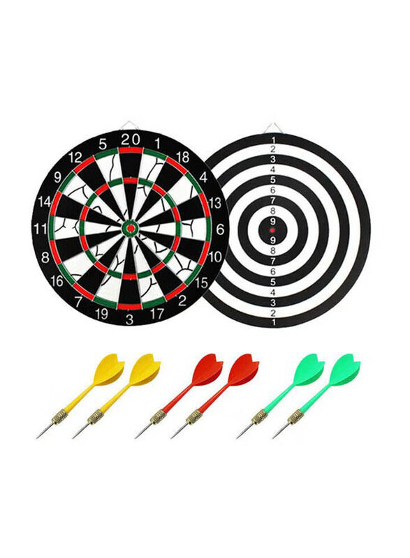 

Generic Double Sided Board Game with Darts, Multicolour