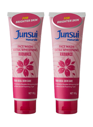 Junsui Whitening Radiance Face Wash, 100gm, 2-Pieces