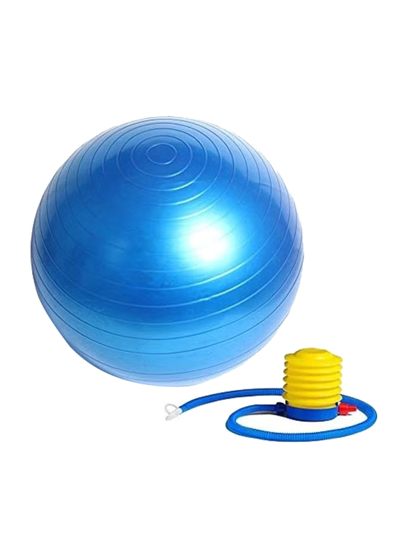 BJM Smooth Balance Gym Exercise Fitness Yoga Ball With Pump, 65Cm, Multicolour