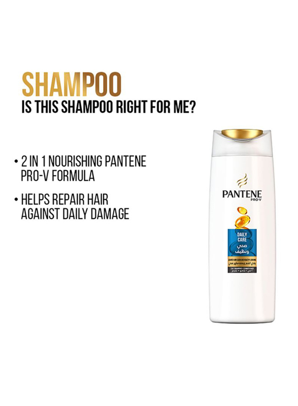 Pantene Pro-V Daily Care Shampoo for Damaged Hair, 400ml