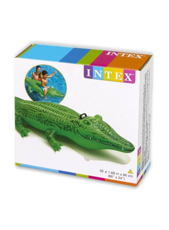 Intex Little Gator Ride-On Toy, 11973, Green