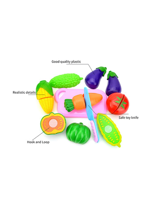 Cutting Fruit & Vegetables Pretend Play Set, Multicolour, Ages 3+