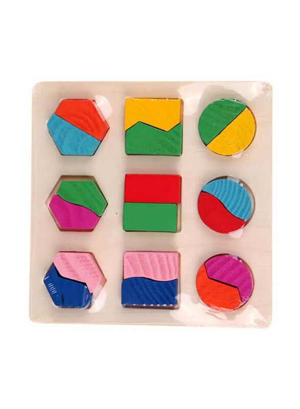 

Generic Wooden Fraction Shape Puzzle Toy, A63A, Ages 3+, Multicolour