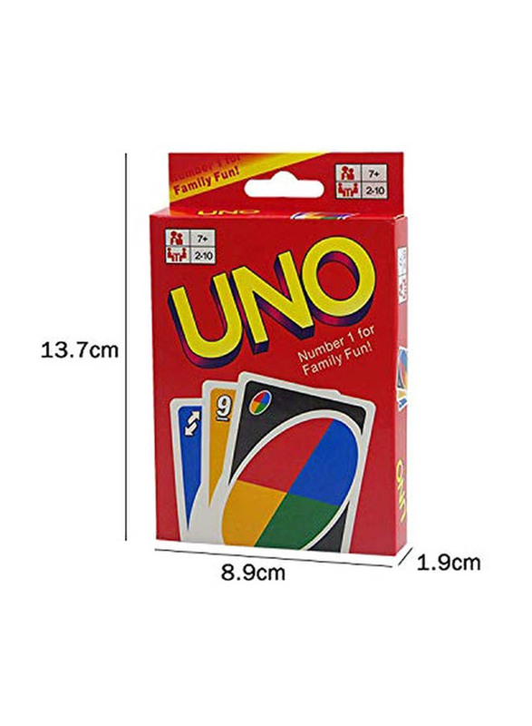 108-Piece Uno Board Entertaining Card Game, Ages 7+, 321457030, Multicolour