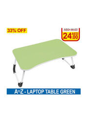 A to Z Foldable Laptop Table, Green/White/Black