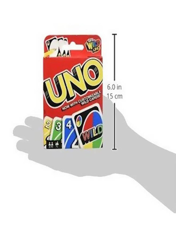 Mattel 108-Piece Get Wild Uno Card Game, Ages 7+, Multicolour