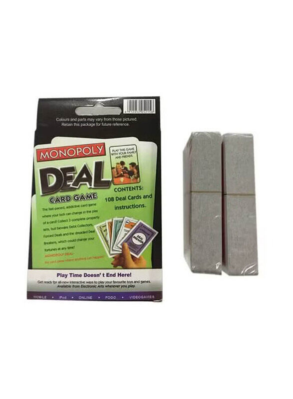 

Generic Monopoly Deal Educational Puzzle Card Game, Ages 8+