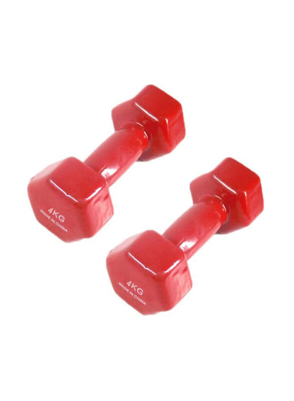 

Generic Fitness Dumbbells Set, 2 x 4 KG, Red