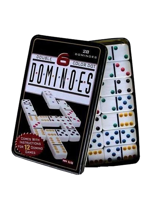 Dominoes Set with Tin Case, 28-Pieces, Ages 8+