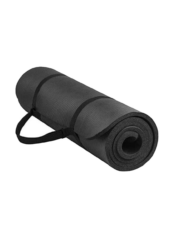 

Balance From Go Yoga All Purpose Anti-Tear Exercise Yoga Mat With Carrying Strap, 185cm, Black