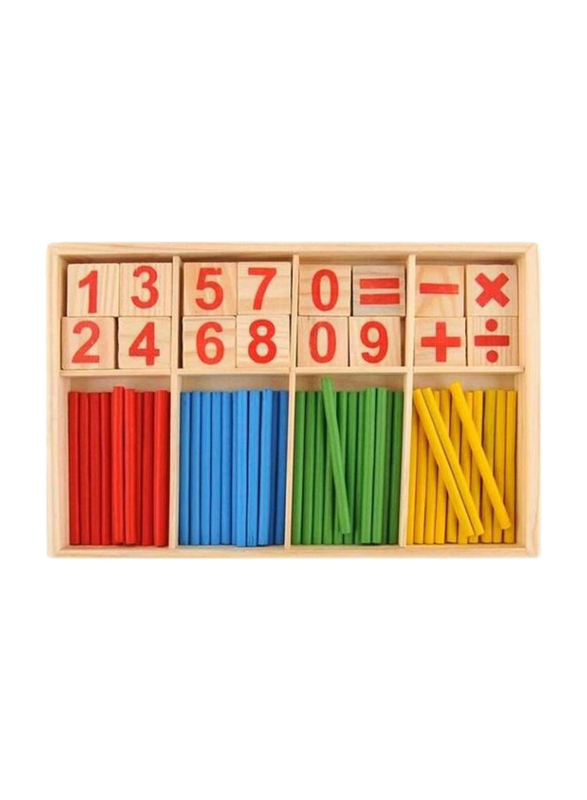 Wooden Early Mathematics Learning Toy Set, Ages 3+