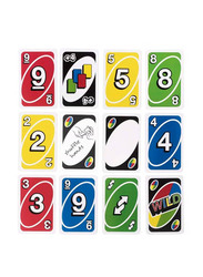 Uno 108-Piece Mattel Playing Card Game, Multicolour