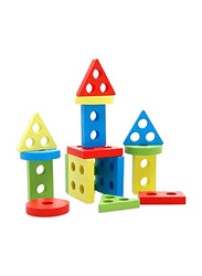 Geometry Shape Match Toy Detachable And Removable Blocks, 17 Pieces, Ages 1+, 12 x 12 x 10cm, Multicolour