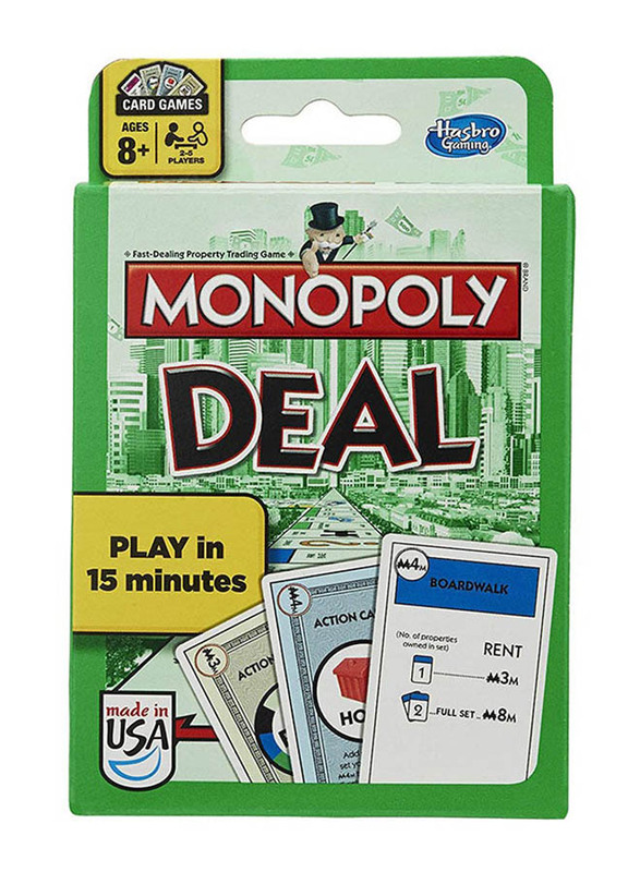 Hasbro 110-Piece Monopoly Deal Card Game Set, Ages 8+