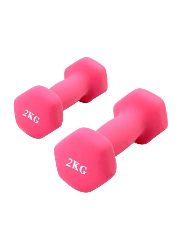 

Generic Strenght Training Dumbbell Set, 2 x 2 KG, Pink