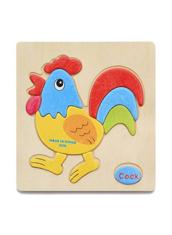 4-Piece 3D Wooden Jigsaw Puzzle, W-TG1041M, Ages 3+