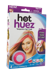 Hot Huez Temporary Hair Chalk Set, 136g, Multicolour