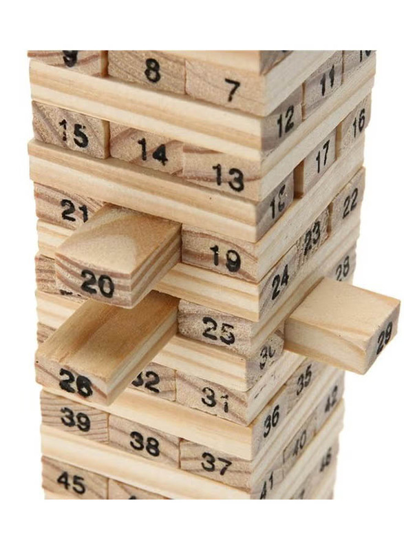 Pine Wooden Tower Wood Building Block Toy, Ages 6+