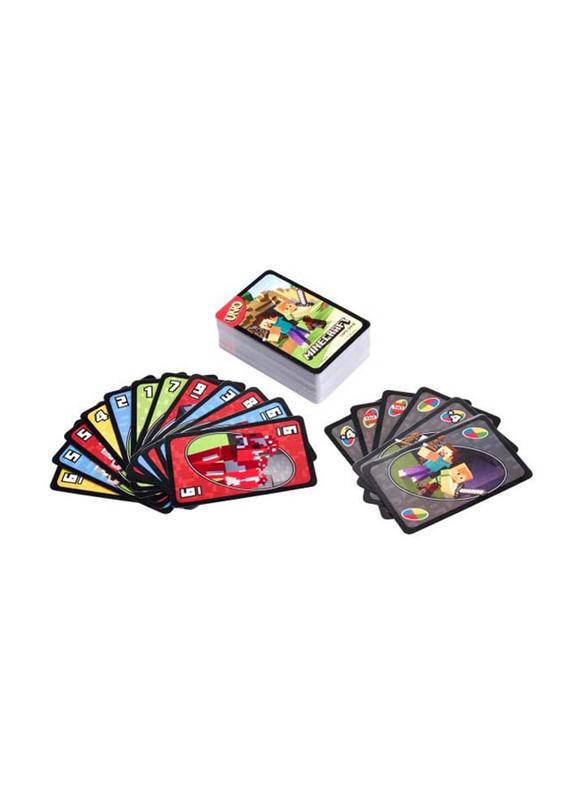 Mattel Games Uno Minecraft Card Game, Ages 7+, Multicolour