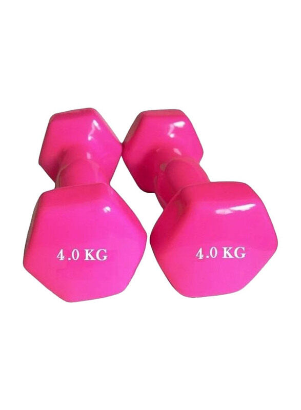 

Generic Exercise Fitness Dumbbells Set, 2 x 4 KG, Pink