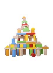 Wooden Toy Blocks in a Tub, Ages 4+