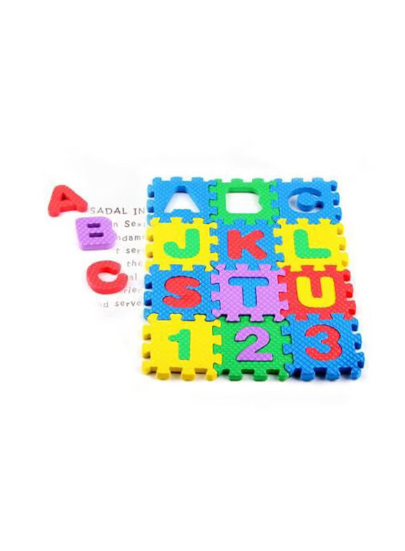 36-Piece Alphabet Puzzle Mat Set, Multicolour, Upto 12 Months