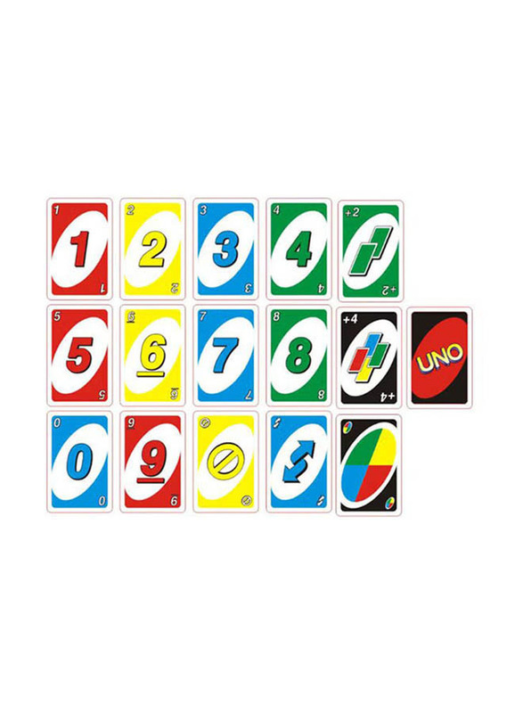 Uno Mattel Card Game, Multicolour