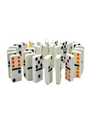 28-Piece Dominoes Game Set, Ages 8+, White