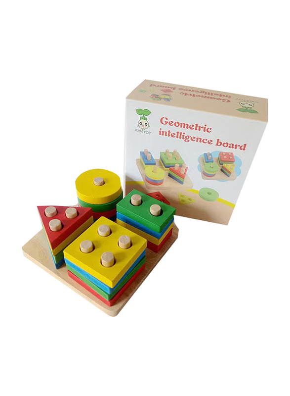 Wooden Geometric Shape Matching Set, Ages 3+