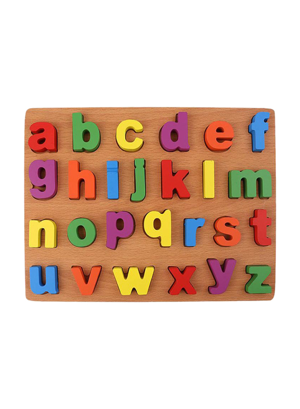 27-Piece Wooden Small Alphabet Letters Puzzle Toy