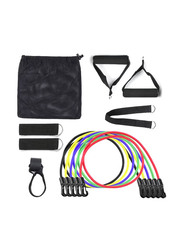 Resistance Bands Set, 11 Piece, Multicolour