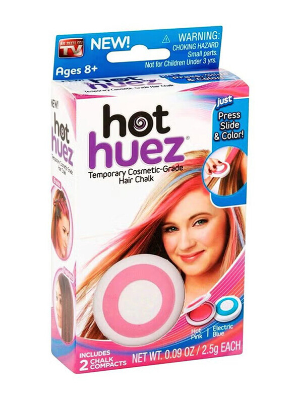 

Hot Huez Temporary Hair Chalk, 2 x 2.5g, 48001, Multicolour