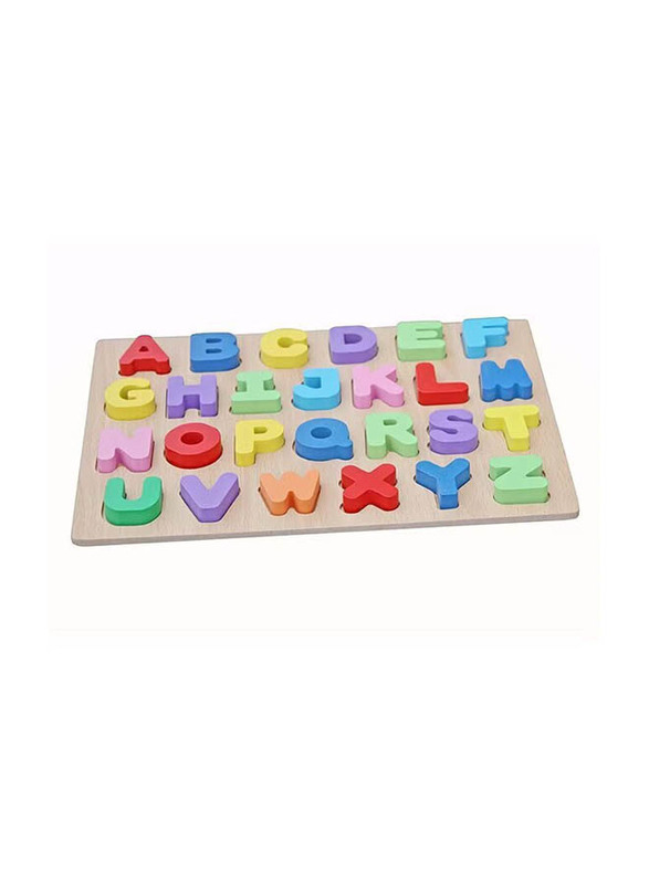 Webby Wooden Alphabets Learning Toy, Ages 3+, Multicolour