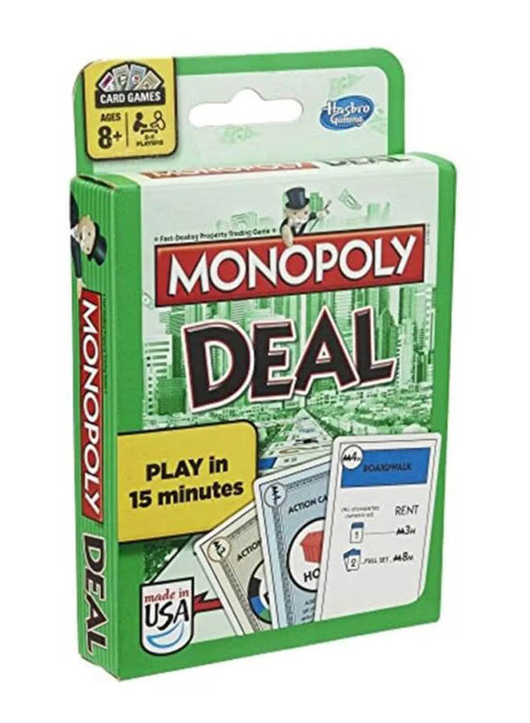 Hasbro 110-Piece Monopoly Card Game Set, Multicolour