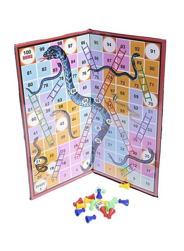 BJM 2-in-1 Snakes And Ladders Board Game Set, Ages 6+