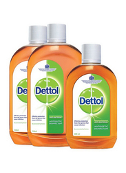 Dettol Antiseptic Disinfectant Liquid, 2 Bottles x 750ml + 1 Bottle x 500ml