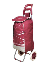 New Travel Softside Rolling Shopping Bag Unisex, Red
