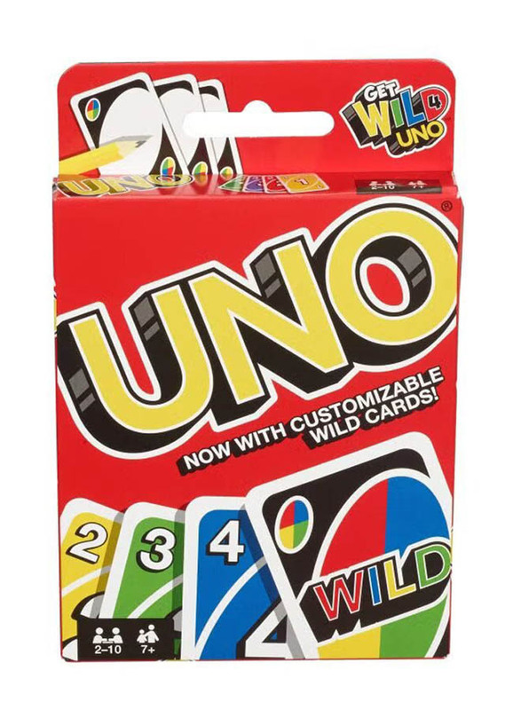 Uno 108-Piece Mattel Playing Card Game, Multicolour