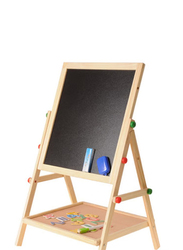 Multifunctional 2-In-1 Magnetic Board At One Side And Chalkboard, Ages 3+