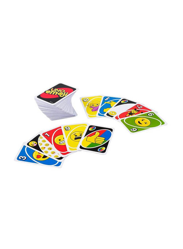 Mattel Games UNO Emoji Theme Family Card Game, Ages 7+