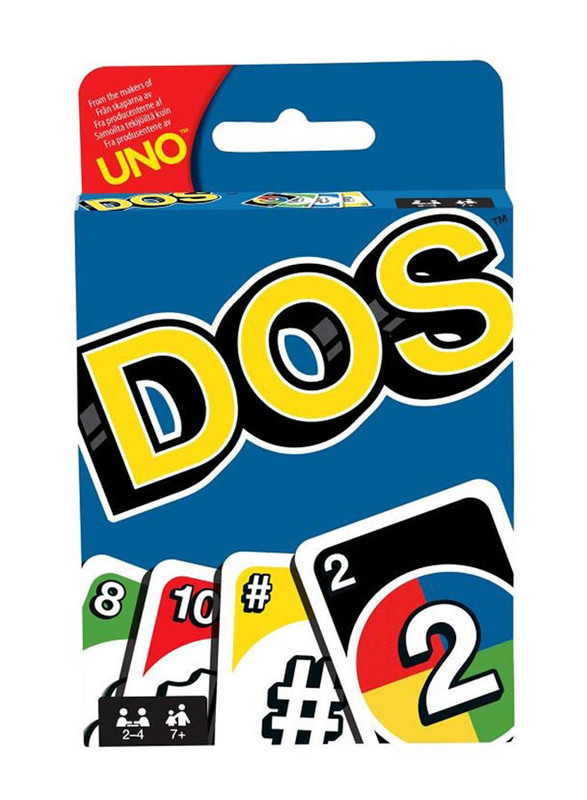 Mattel Dos Card Game, Ages 7+, FRM36, Multicolour