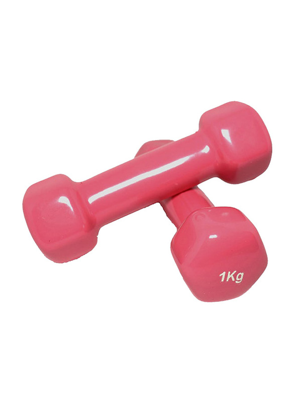 Body Heart Dumbbells Set, 2 x 1 KG, Pink